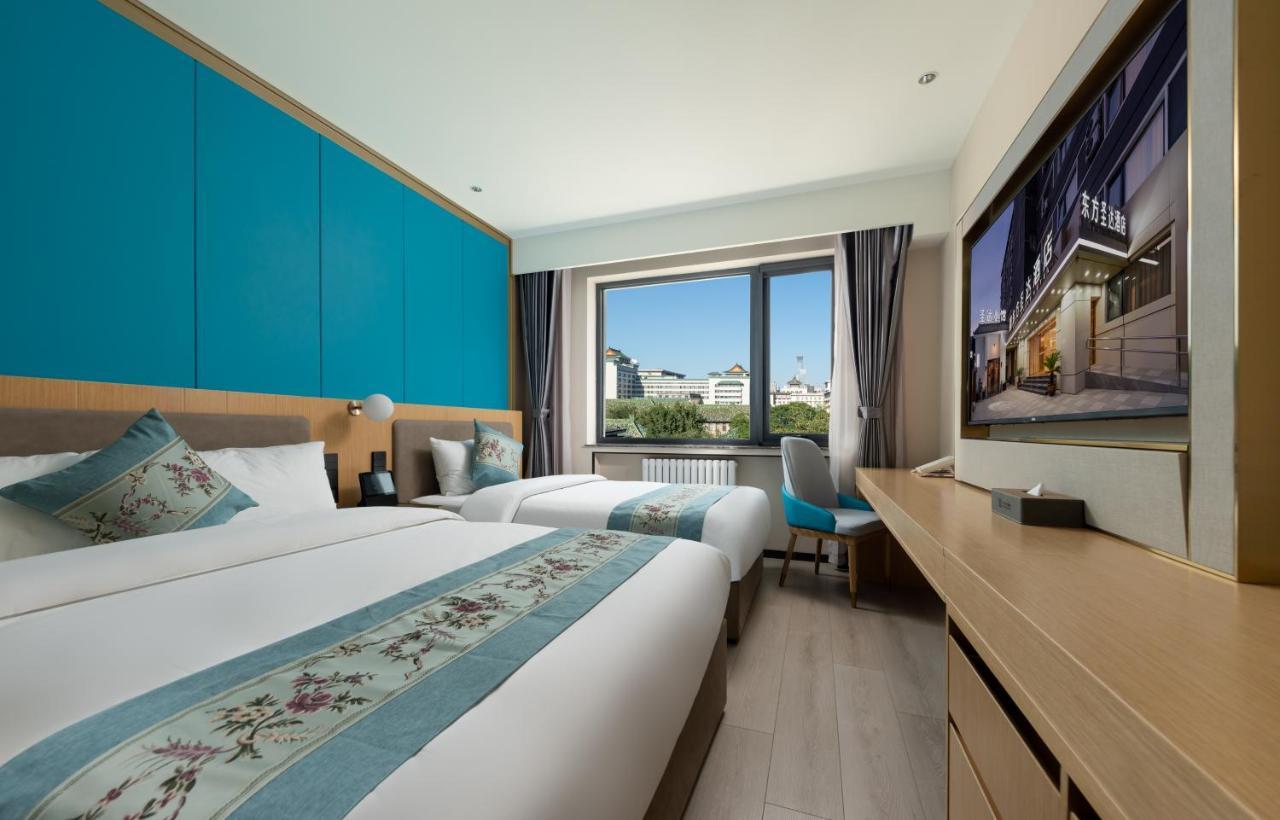 East Sacred Hotel--Very Near Beijing Tiananmen Square ,The Forbidden City,The Temple Of Heaven ,3 Minutes' Walk To Wangfujing Subway ,Located In The Center Of Beijing, Many Shopping Malls Around,Newly Renovated Hotel-Able To Receive Foreign Guests Exteriér fotografie Deluxe room