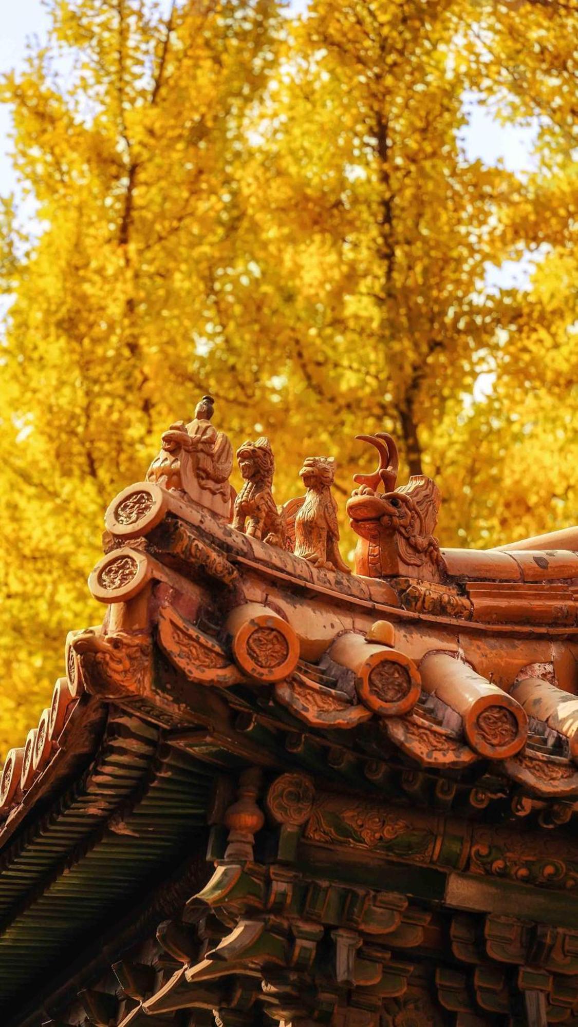 East Sacred Hotel--Very Near Beijing Tiananmen Square ,The Forbidden City,The Temple Of Heaven ,3 Minutes' Walk To Wangfujing Subway ,Located In The Center Of Beijing, Many Shopping Malls Around,Newly Renovated Hotel-Able To Receive Foreign Guests Exteriér fotografie The roof of the temple
